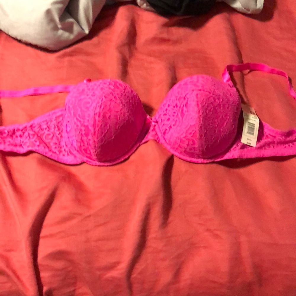 Pink bra